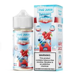 Shop Pod Juice Rocket Pop Freeze Synthetic Vape Juice 100ml in australian