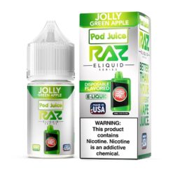Shop Pod Juice x RAZ Golly Green Apple TFN Salt Vape Juice 30ml in australian