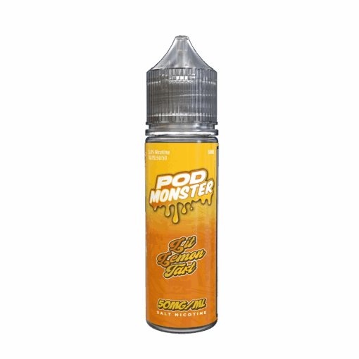 Shop Pod Monster Salts Lit Lemon Tart Synthetic Vape Juice 60ml in australian