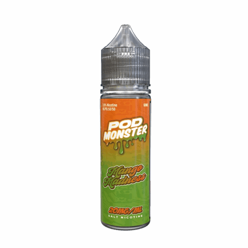 Shop Pod Monster Salts Mango Madness Synthetic Vape Juice 60ml in australian