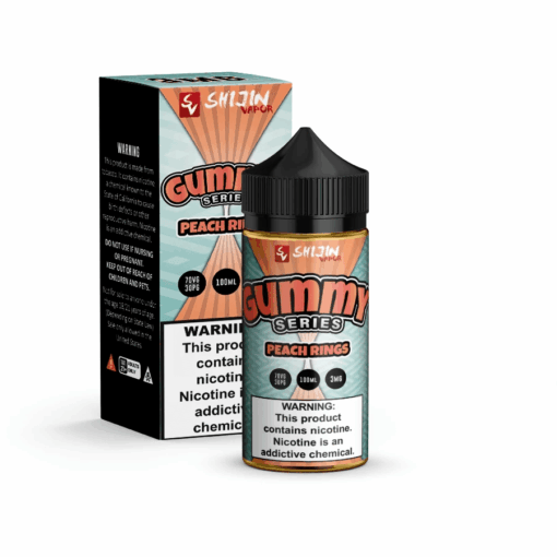 Shop Shijin Gummy Series Peach Rings 100ml Vape Juice in australian