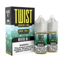 Shop Menthol No.1 2x 30ml (60ml) Nic Salt Vape Juice - Twist E-Liquids in australian