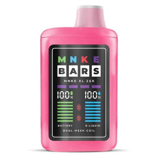 Shop MNKE Bars XL 25K Disposable Vape (0% & 5%, 25000 Puffs) in australian