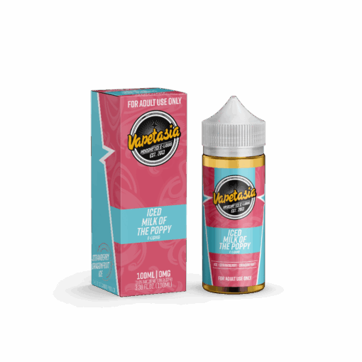Shop Vapetasia Iced Milk of the Poppy 100ml Vape Juice in australian