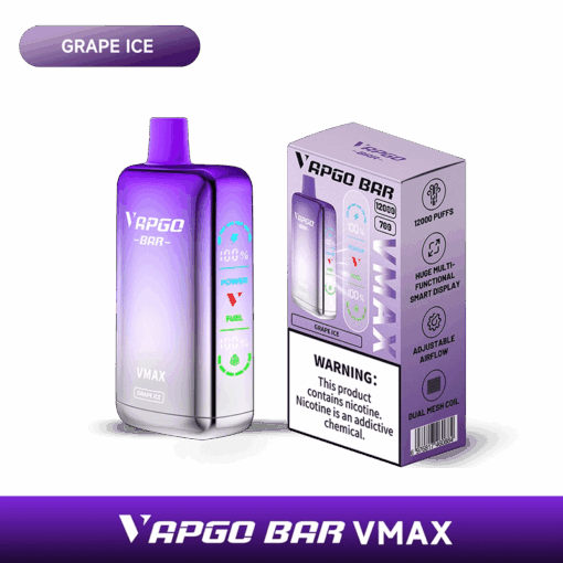 Shop VAPGO BAR Vmax Disposable Vape (5%, 12000 Puffs) in australian