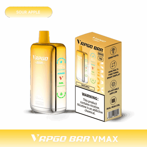 Shop VAPGO BAR Vmax Disposable Vape (5%, 12000 Puffs) in australian