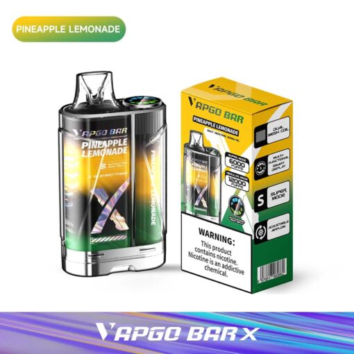 Shop VAPGO BAR X 12K Disposable Vape (5%, 12000 Puffs) in australian