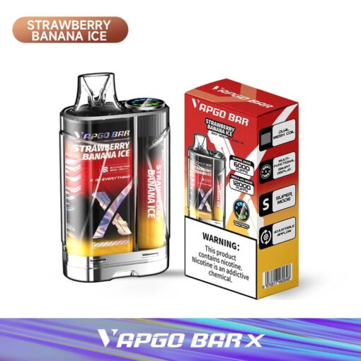 Shop VAPGO BAR X 12K Disposable Vape (5%, 12000 Puffs) in australian